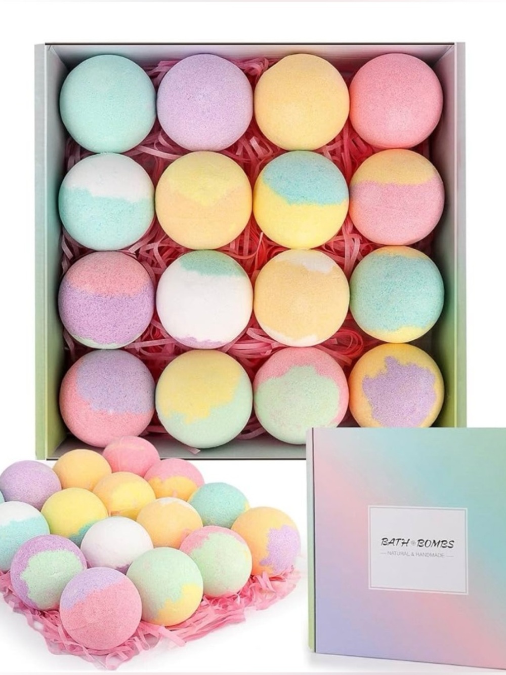 Luxury Pastel Bath Bomb Set NEW (16 bath bombs)
